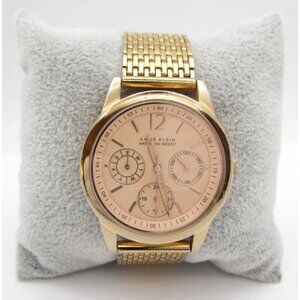 Women Anne Klein Quartz 100ft WR Analog 36mm Round Watch (H496) "New Battery"